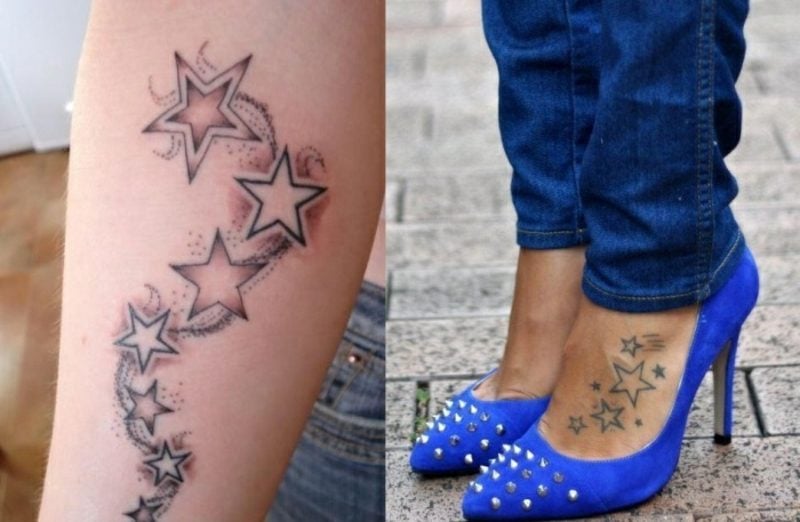 die besten Tattoos für Frauen Sterne