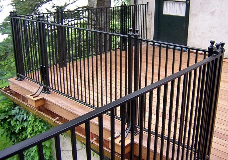 terrassengelander iron deck railing systems
