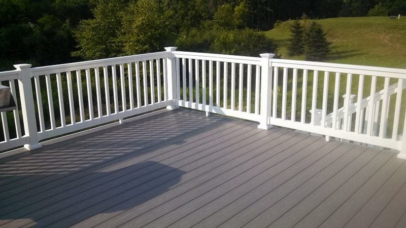 terrassengelander white vinyl deck railing