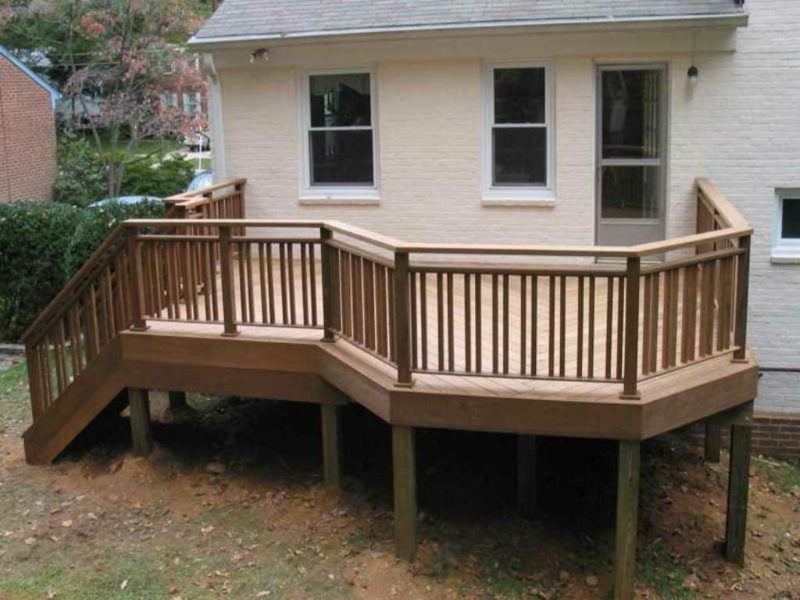 terrassengelander wooden porch railings