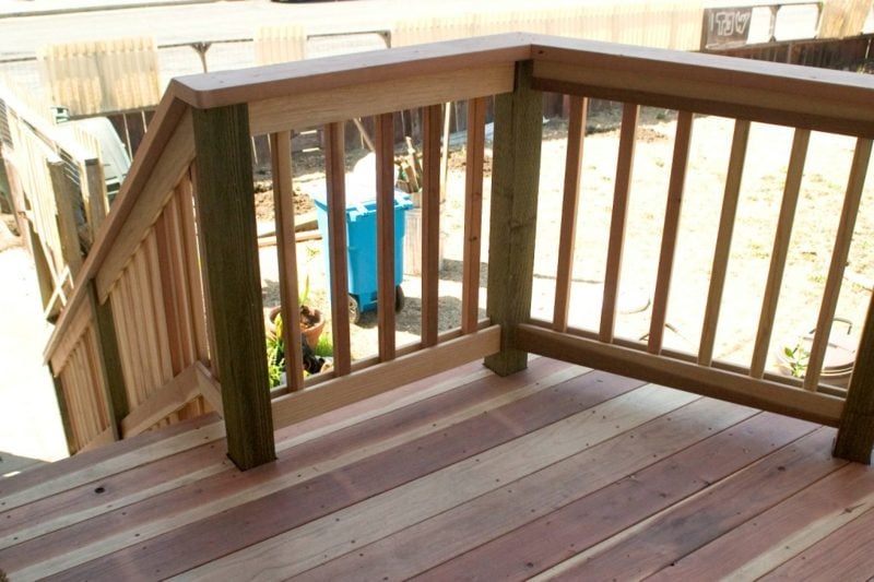 terrassengelander wood deck railing ideas
