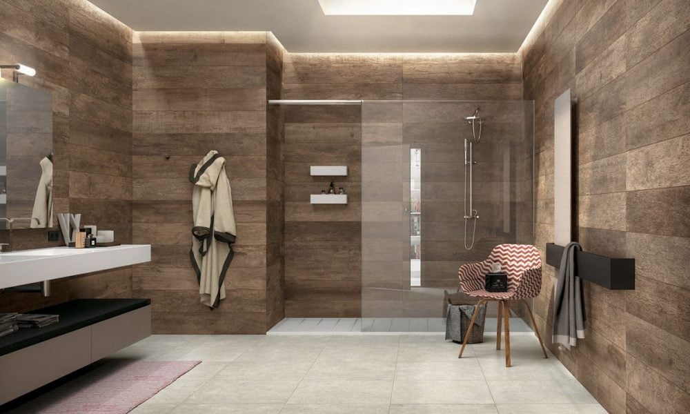 Bad Wandverkleidung mit Holz - warum denn nicht? - Badezimmer
