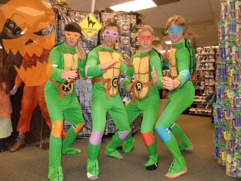 karneval gruppenkostüme ninja turtles 