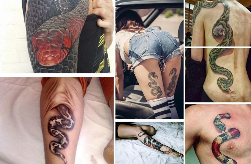 Wählen Sie den richtigen Ort für Ihr Schlangen Tattoo