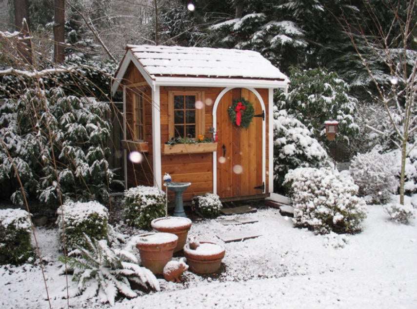 Gartenhütten für die Gartenarbeit im Winter 