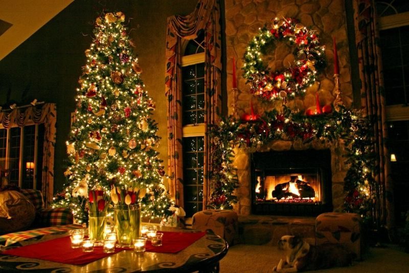festlich geschmückter Weihnachtsbaum zauberhafter Look