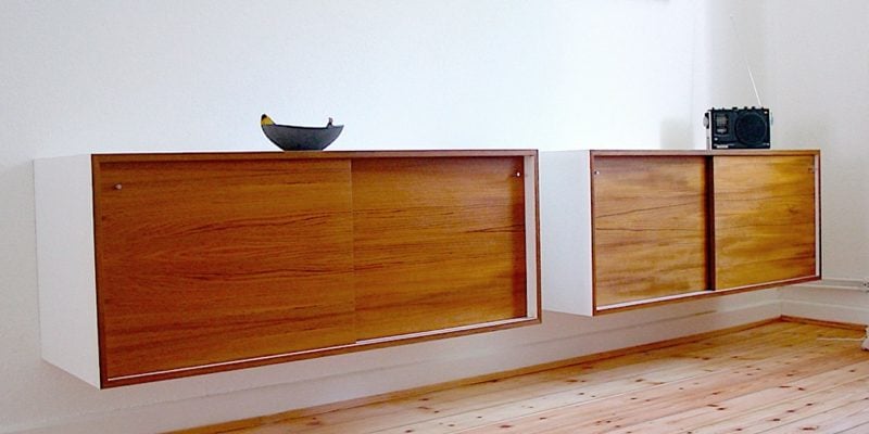 Sideboard hängend Holz origineller Look