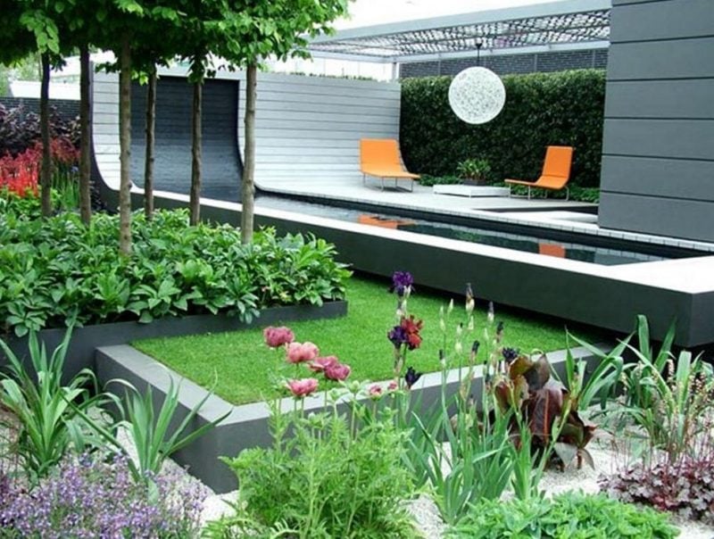 Moderne Gartengestaltung Idee