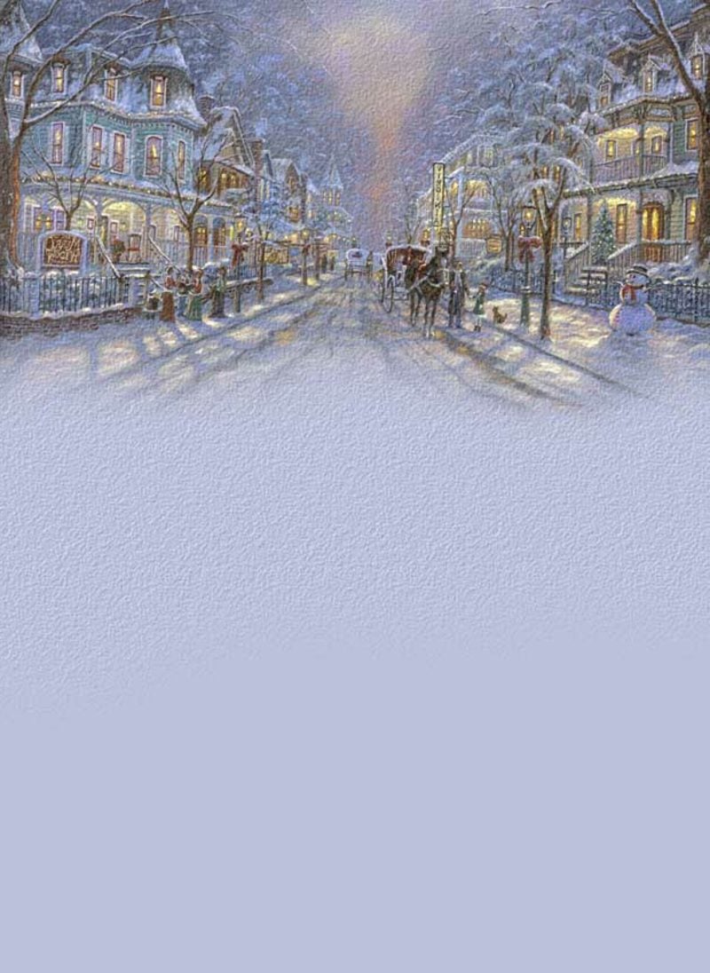 bildhaft schönes Briefpapier zu Weihnachten Strasse im Winter