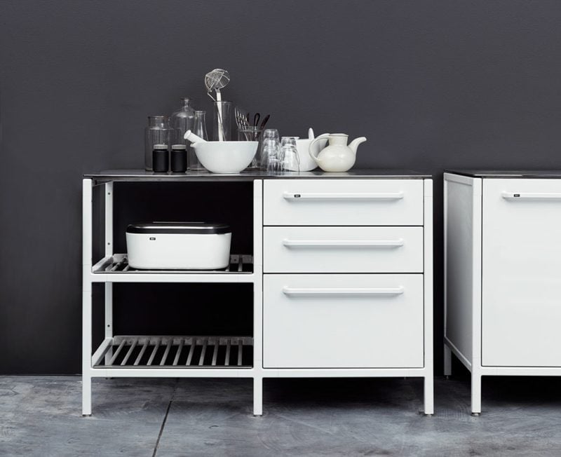 Küchenmodul im Weiss elegantes Design