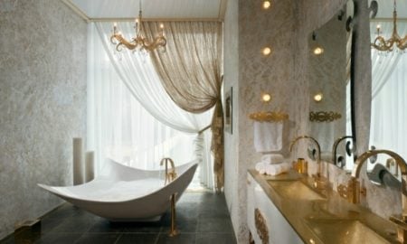 Luxus Badezimmer prachtvolle Einrichtung atemberaubender Look