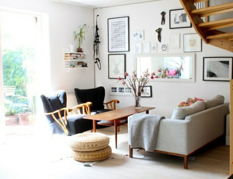 skandinavische Möbel Wohnzimmer kreative Einrichtungsideen