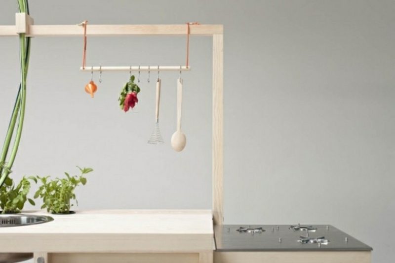 moderne mobile Kücheninsel funktional und praktisch