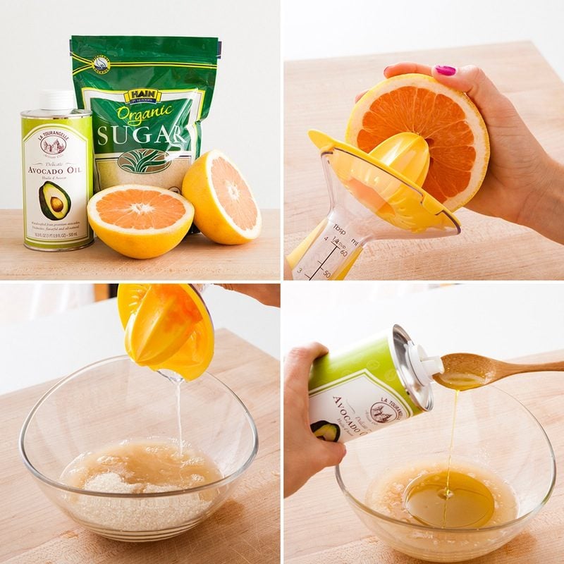 Duschgel selber machen - Grapefruit Avocado Peeling DIY Anleitung