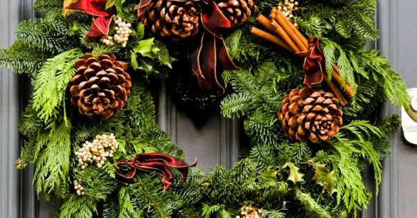 Türkranz zu Weihnachten - Weihnachtsdeko Ideen - ZENIDEEN