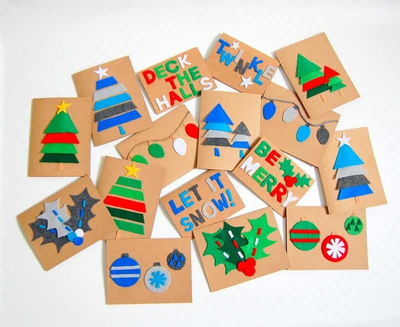 Weihnachtskarten basteln - DIY Anleitung Schritt für Schritt