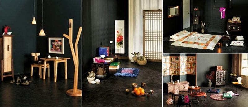 Asiatische Möbel geben einen charmanten Look