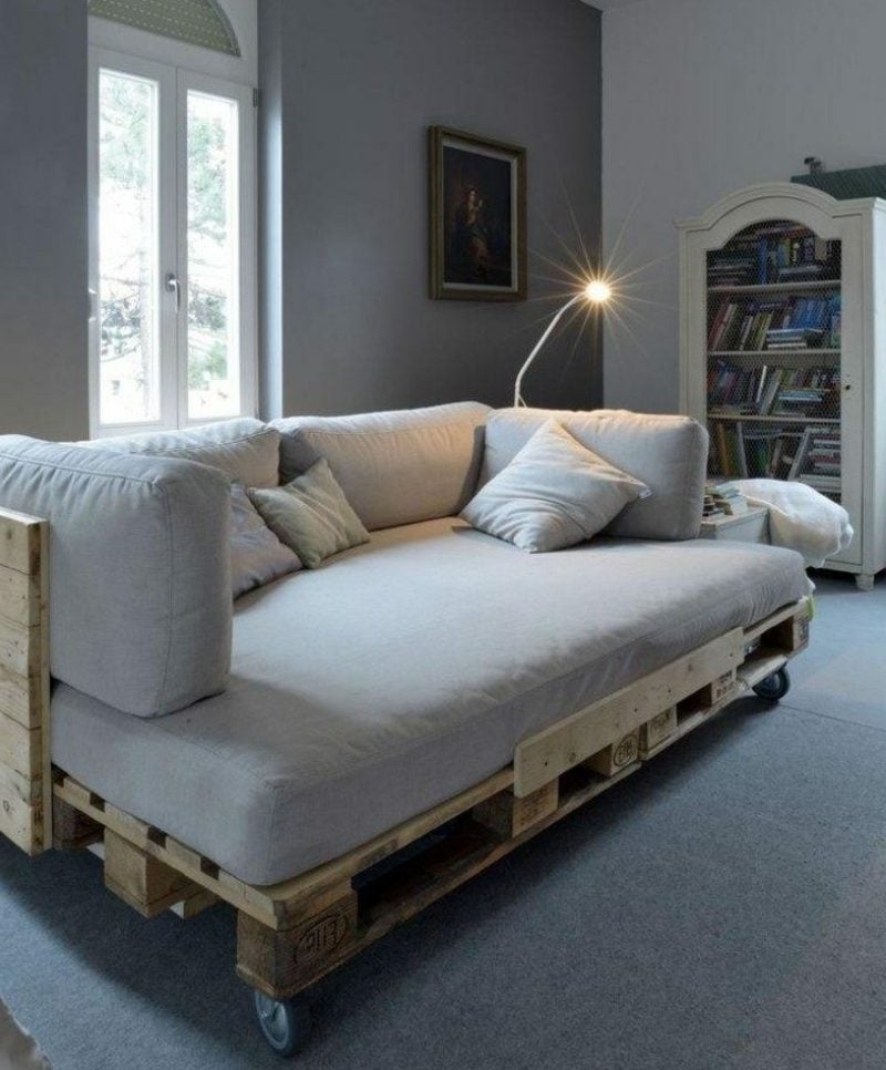 Couch aus Europaletten Wohnzimmer