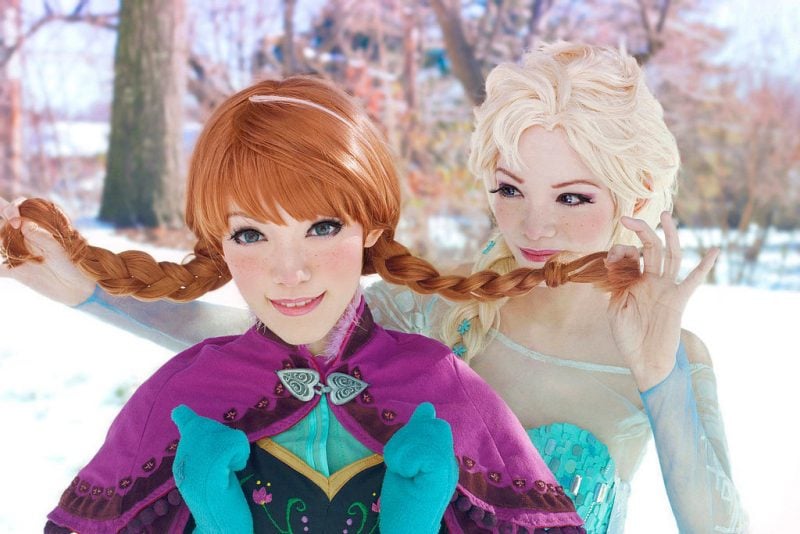 Frozen Disney kostüm kostüme für zwei coole faschingskostüme verkleidung ideen kreativ