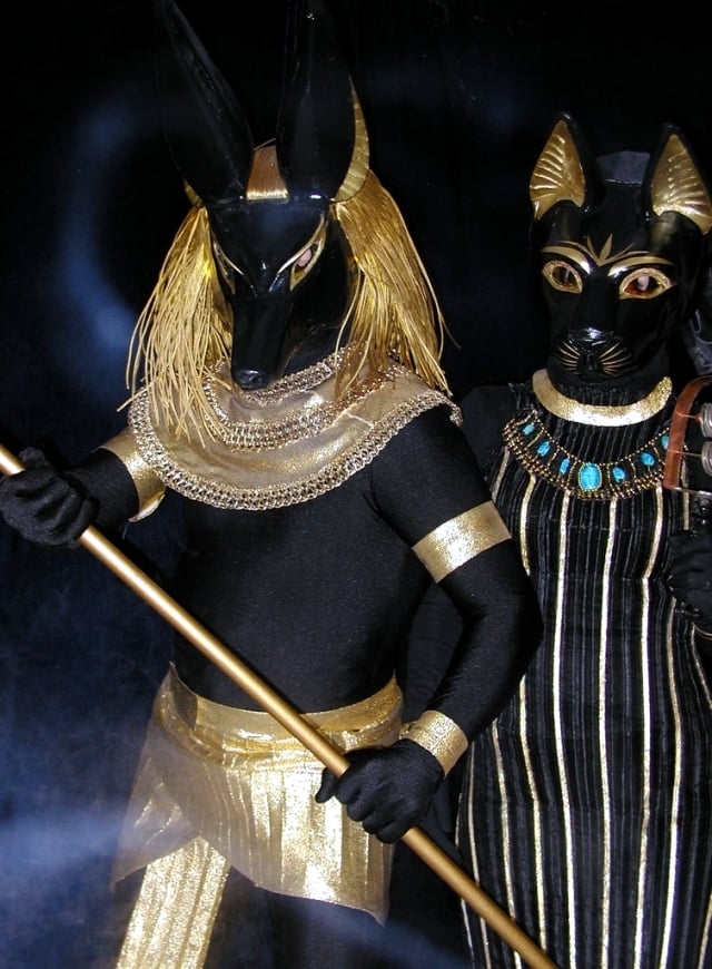 anubis hades gott kostüm fasching verkleidung gold coole accessoires griechischer gott und göttin