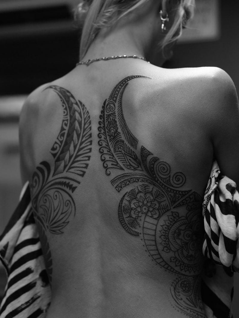 tattoos frauen rücken tattoo motive frauen 