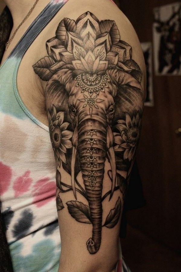 elefant tattoo ideen arm tattoos männer