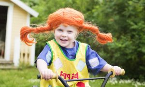 Kinderschurze nähen - Pippi Langstrumpf Fasching Kinderkostuem