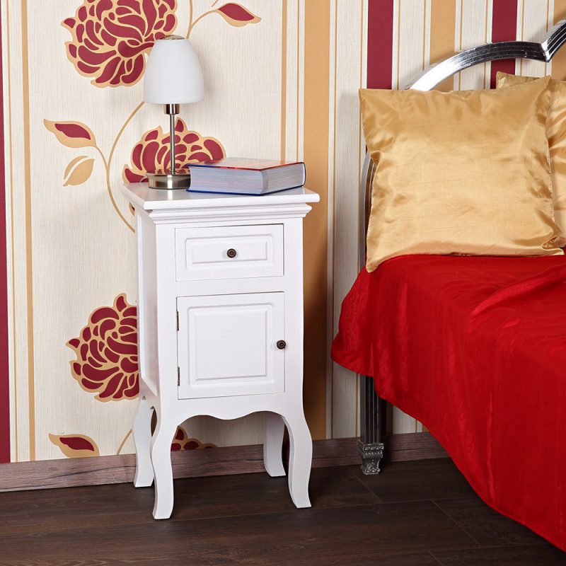 landhausstil möbel modern weiß nachttisch schlafzimmer einrichten dekoration