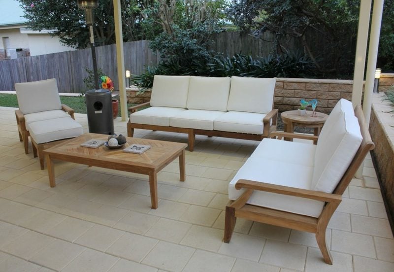 loungemöbel outdoor modern teakmoebel