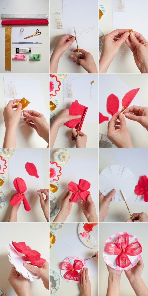 Origami Blumen als Dekoration - DIY Deko Ideen