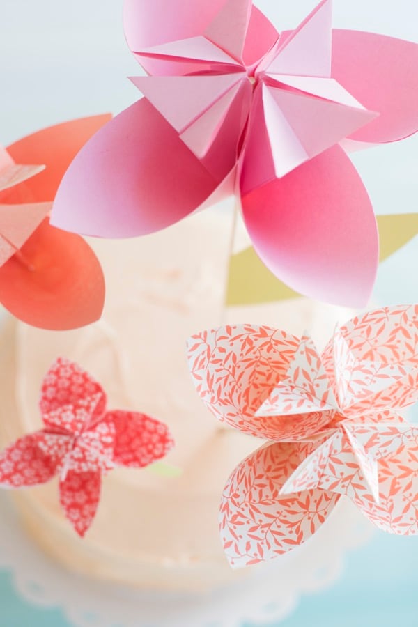 Origami Blume Anleitung - das beste DIY Geschenk für jeden Anlass