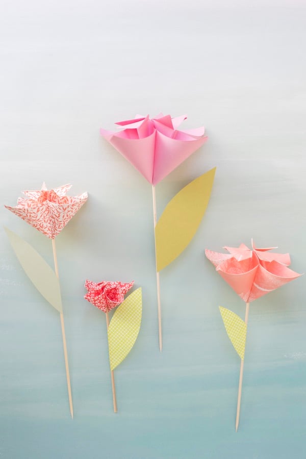 Origami Blume Anleitung - das beste DIY Geschenk für jeden Anlass