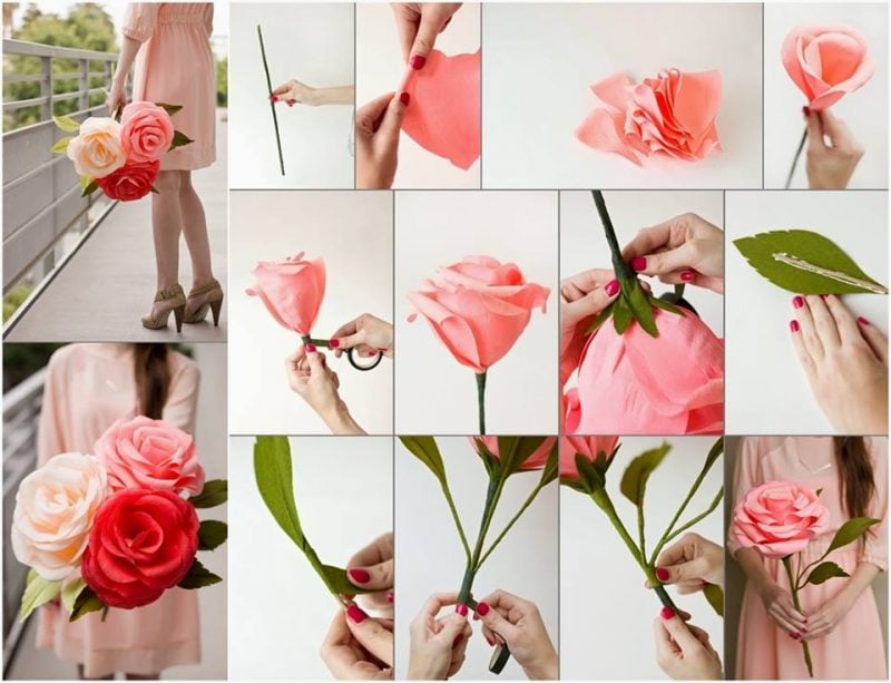 Die einfachste Anleitung für Origami Blume: Rosen aus Papier falten