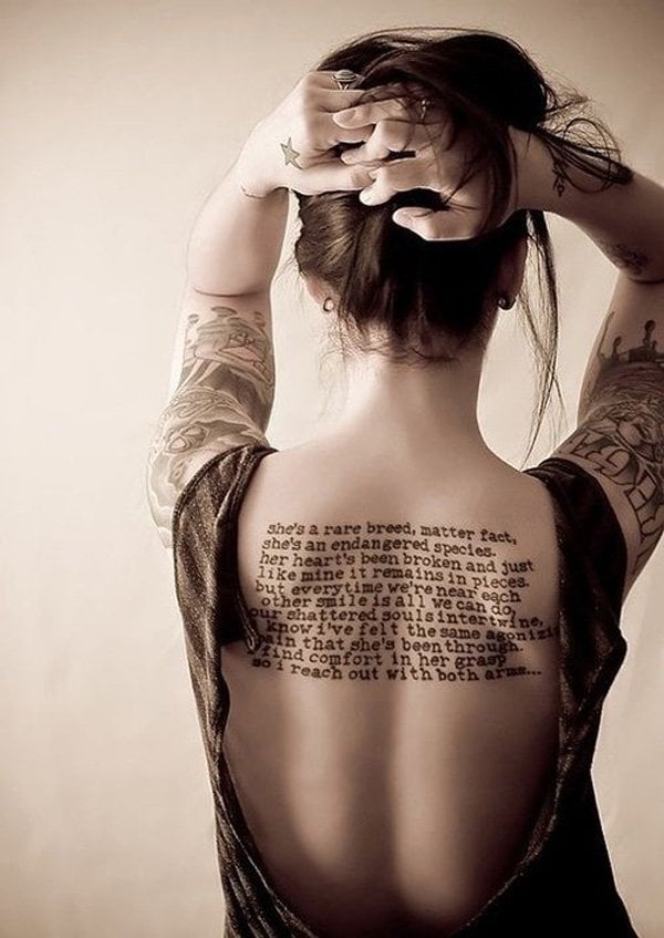 Tattoo Schriftzug Tattoos für Frauen