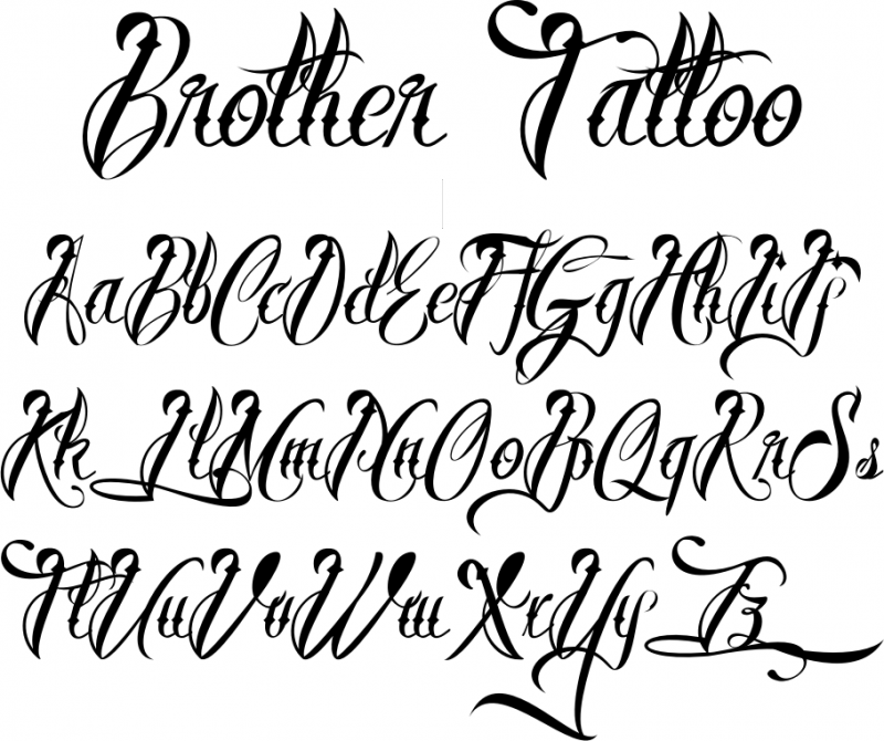 77 TATTOO LETTERTYPE F * Tattoo Letter