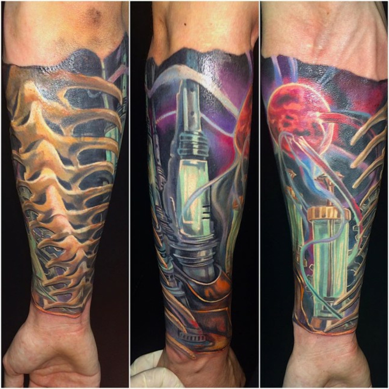 Biomechanik Tattoo Menschen und Maschinen Tattoos ZENIDEEN