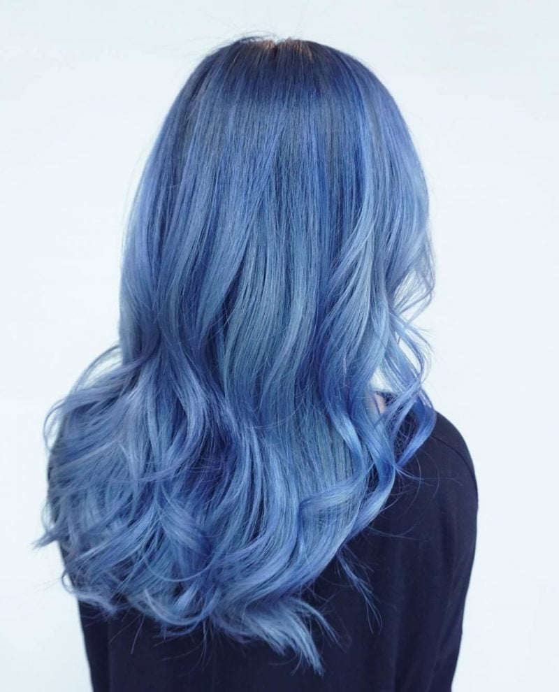 blaue haare haarfarben blau trend haarfarbe haare blau färben