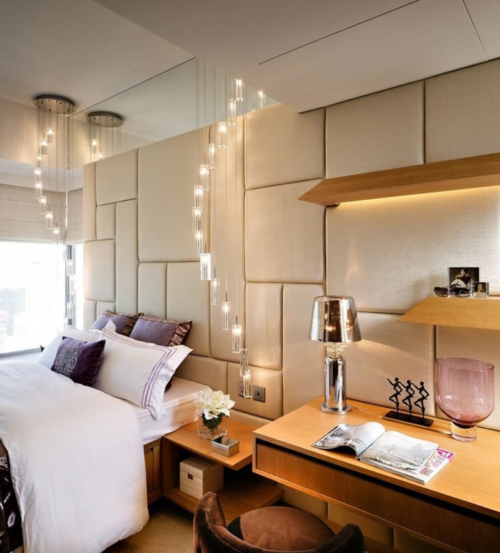 luxus-schlafzimmer-dekoelemente-beleuchtung-wohnaccessoires-dezente-farben-ideen-fuer-einrichtung
