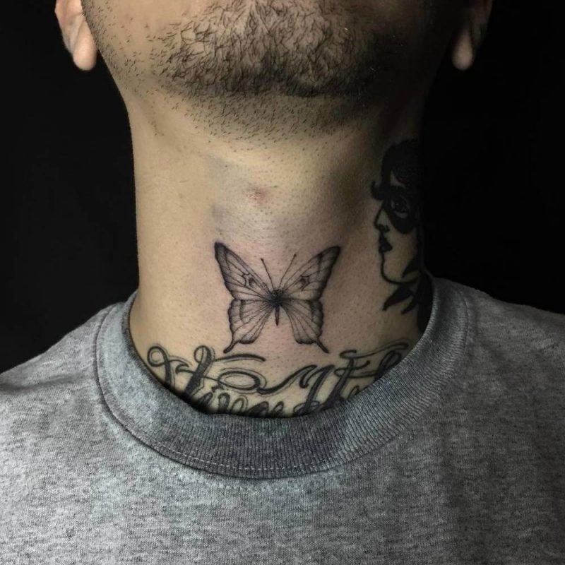 Schmetterling Tattoos sind auch von Männern sehr beliebt