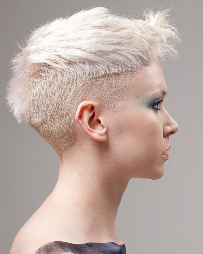 kurzhaarfrisuren undercut frauen frisuren trendfrisuren undercut frau