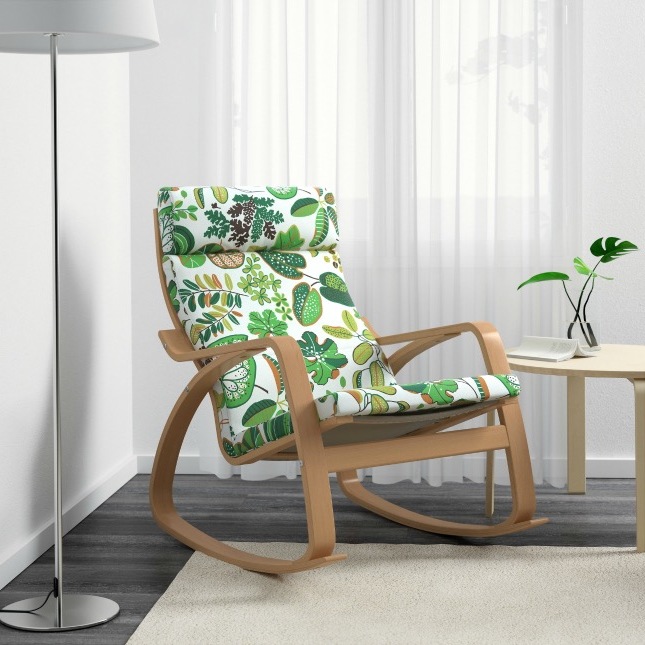 Ikea Hacks für Frühlingsdeko im Wohnzimmer: Ikea Stuhl