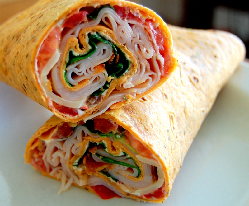 Wie man die 50 leckersten Wraps selber machen kann? gesunde Ernährung