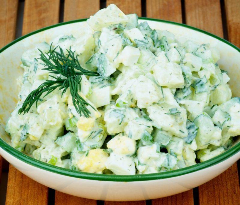 Karfreitag Essen Kartoffelsalat mit Dill
