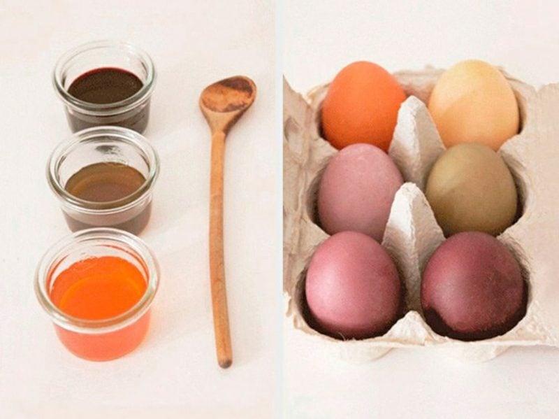 Ostereier färben mit Naturfarben Anleitung notwendige Zutaten