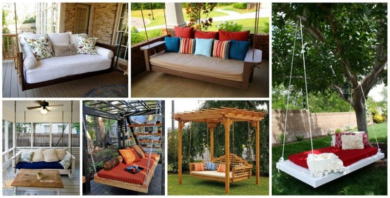 Richtige Erholung: Bett aus Paletten im eigenen Garten