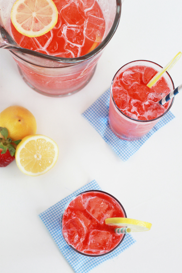 Erdbeeren Limonade selber machen