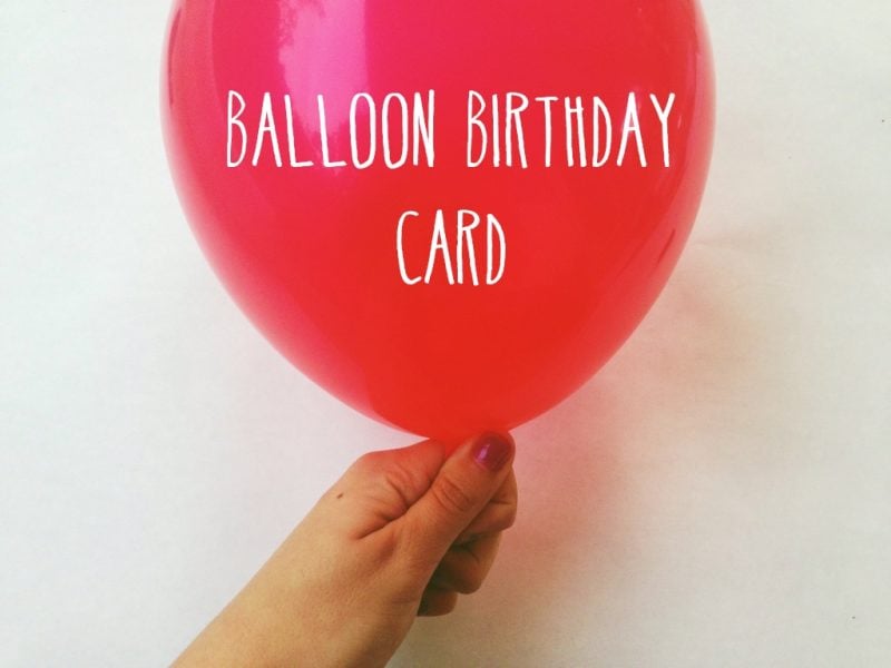 Geburtstagskarten bastlen mit Luftballon