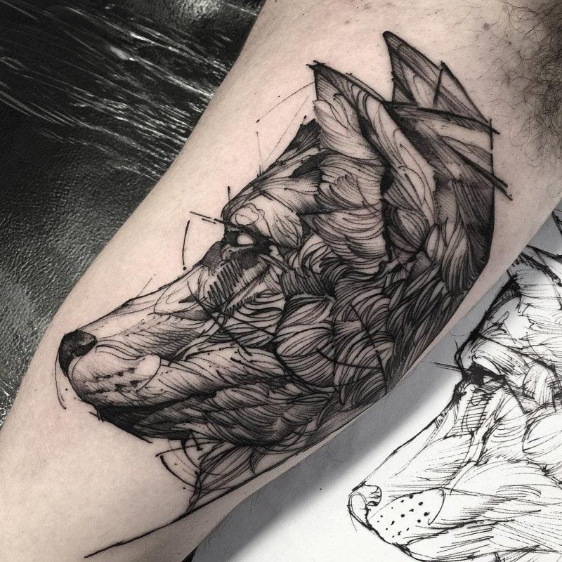 Reihenfolge der qualitativsten Wolf tattoo vorlagen kostenlos