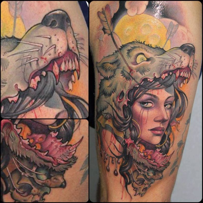 Tattoo Wolf 60 inspirierende Ideen für Männer und Frauen Tattoos
