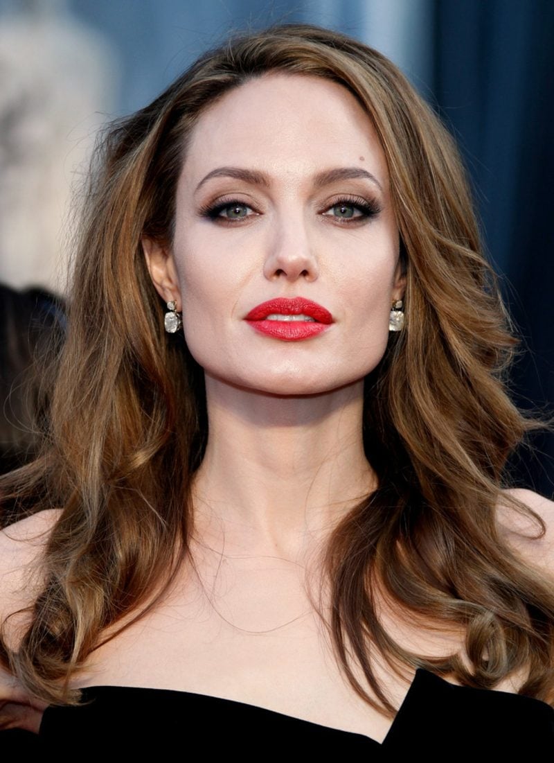 Hellbraun Haarfarbe make-up Tipps Angelina Jolie